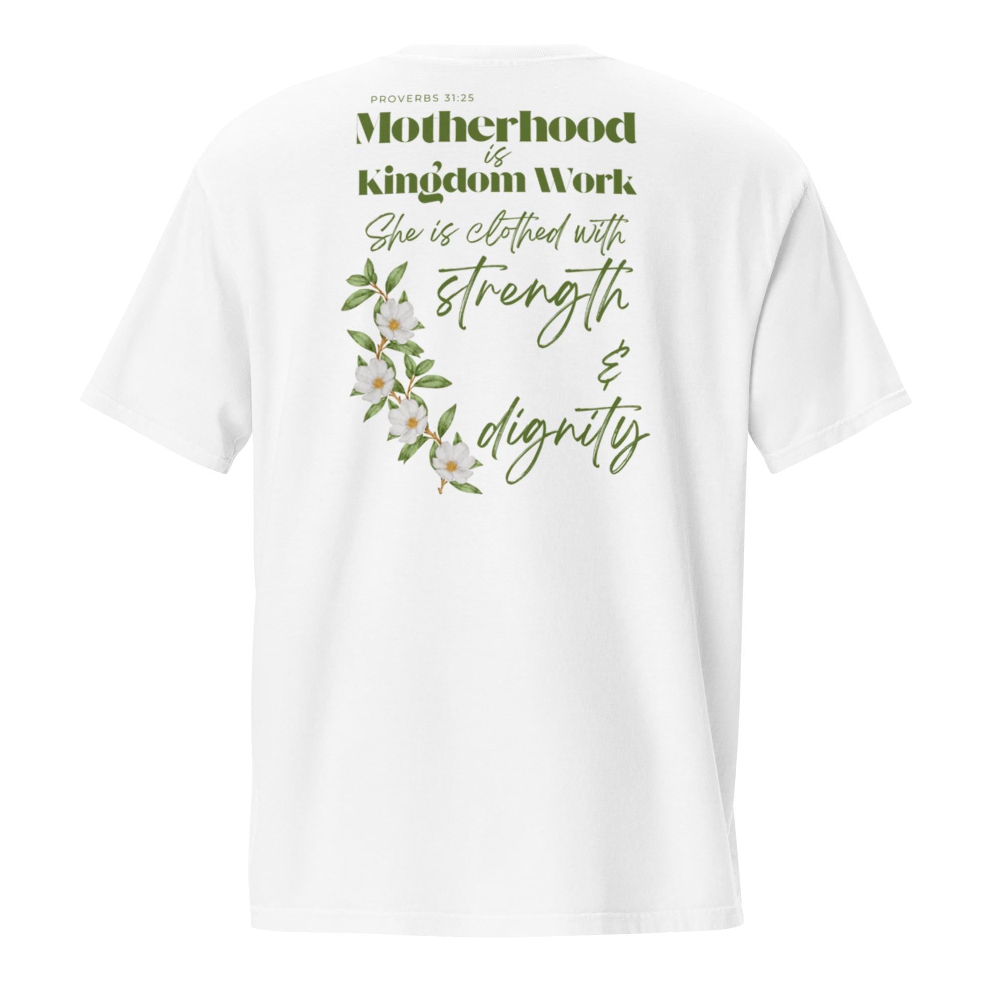 Women's Comfort Colors Tee: Motherhood is Kingdom Work
